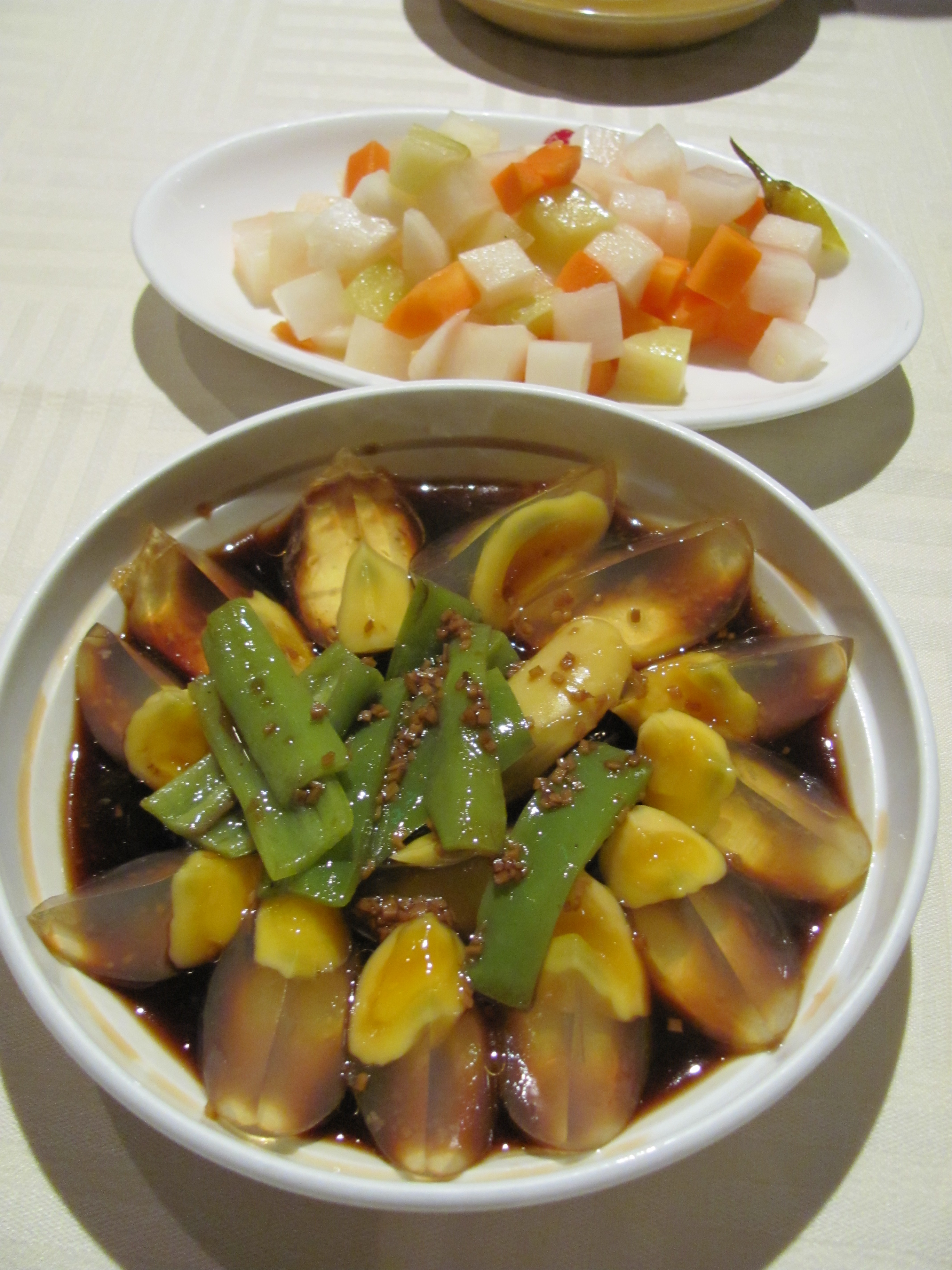 sichuan eggs and veggies