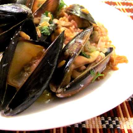 Taylor Shellfish Mussels and Bluebird Grains Farrotto for $4 Each