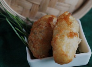 Head on Bacon Potato Puffs