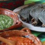 Barbacoa tacos and sauce